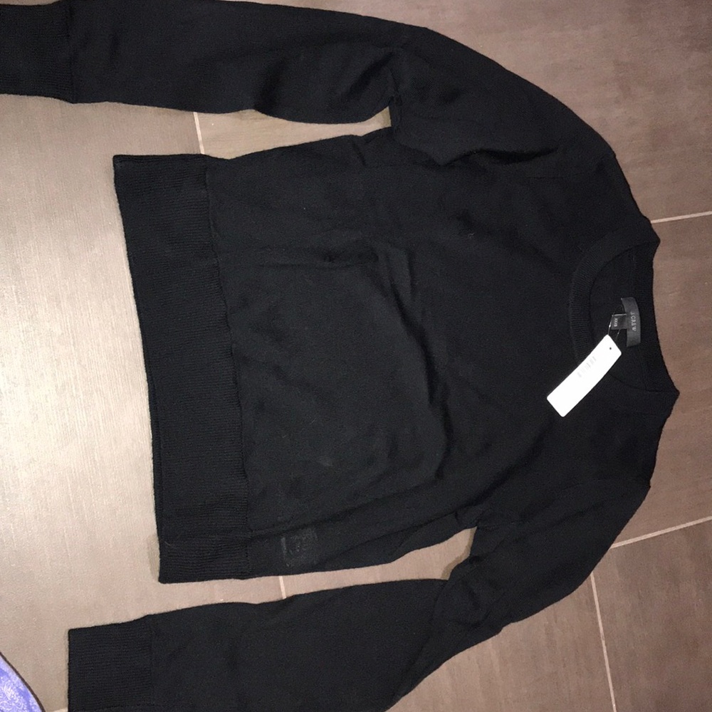 J crew black sweater